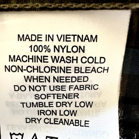 Prana Cayman Plaid Button Up Shirt Short Sleeve Chest Pockets Green Blue Small - Picture 4 of 6